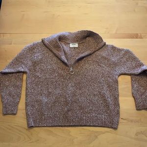 Old Navy Mock Neck 1/4 Zip Sweater